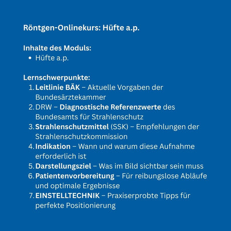 Onlinekurs: Hüfte a.p. - Alles Einstellungssache