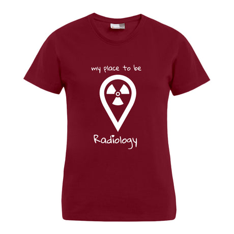 my place to be Radiology (großes Logo) T-Shirt (Damen) - Alles Einstellungssache