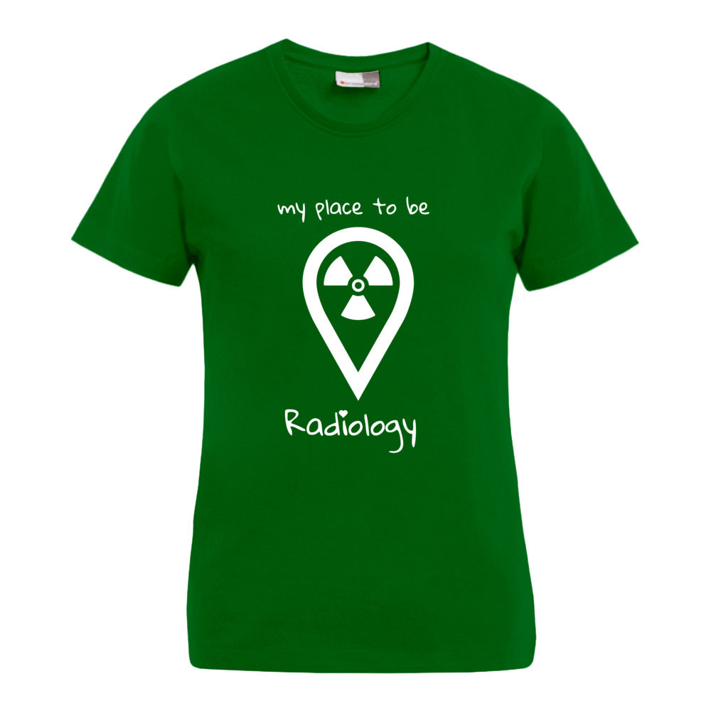 my place to be Radiology (großes Logo) T-Shirt (Damen) - Alles Einstellungssache