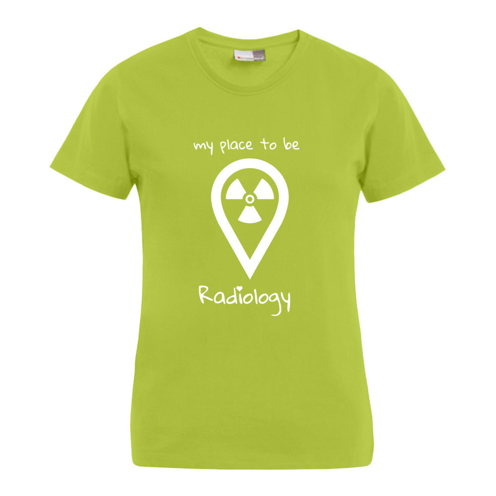 my place to be Radiology (großes Logo) T-Shirt (Damen) - Alles Einstellungssache