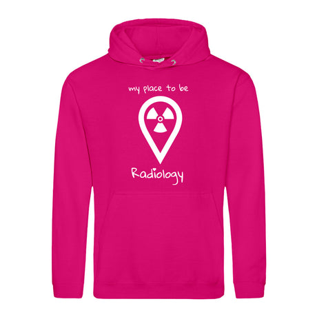 Hoody (Unisex) my place to be Radiology - Alles Einstellungssache