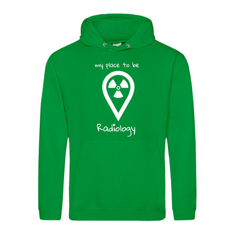 Hoody (Unisex) my place to be Radiology - Alles Einstellungssache