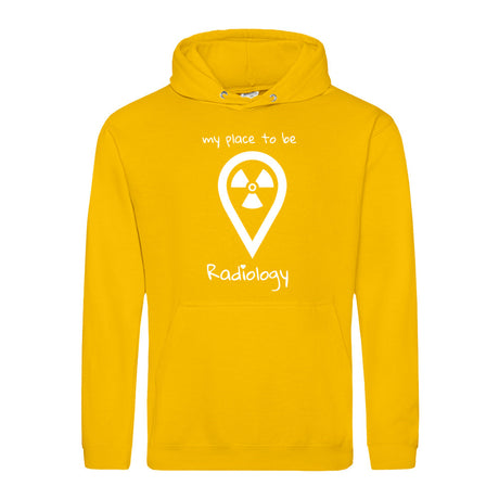 Hoody (Unisex) my place to be Radiology - Alles Einstellungssache