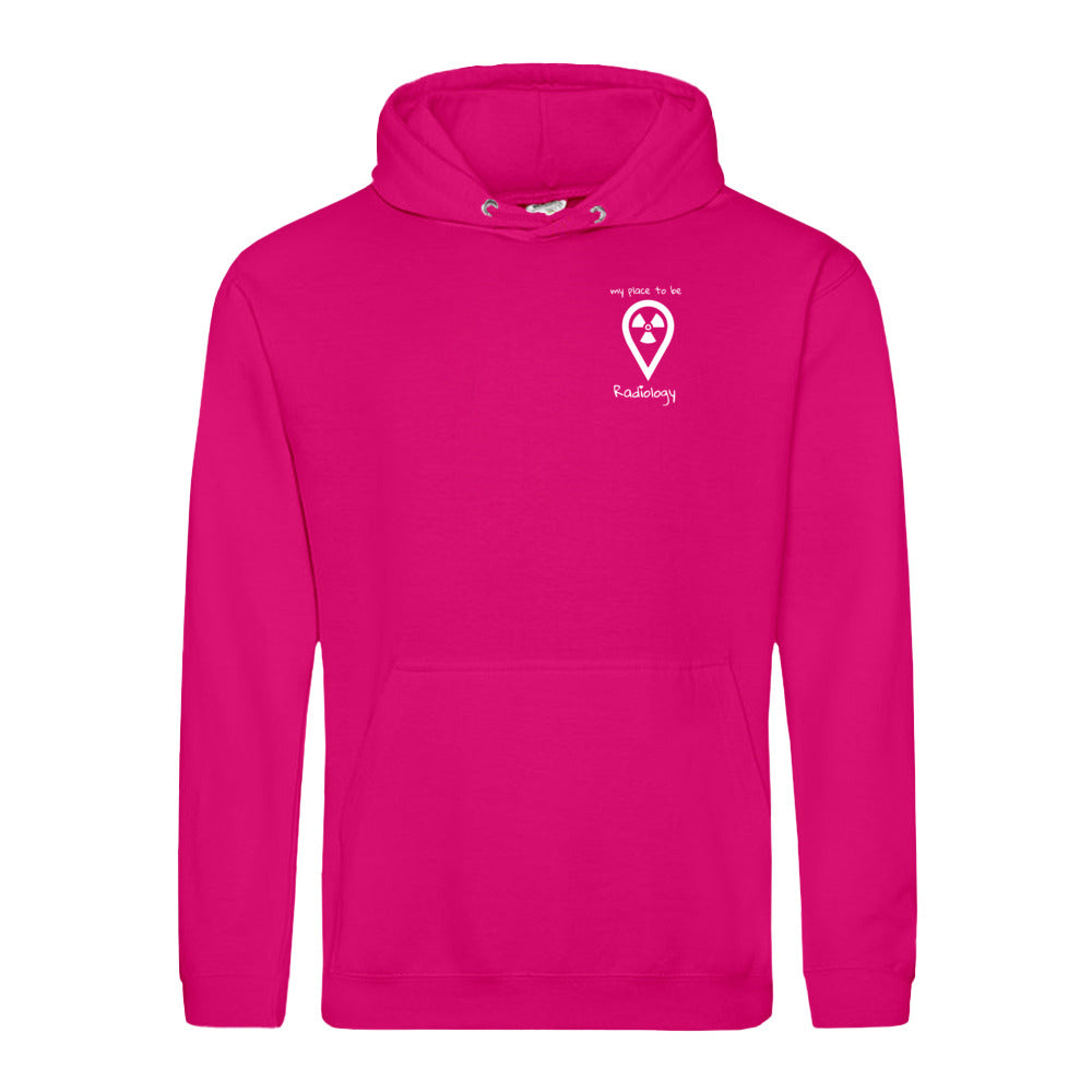 Hoody (Unisex) my place to be Radiology (kleines Logo) - Alles Einstellungssache