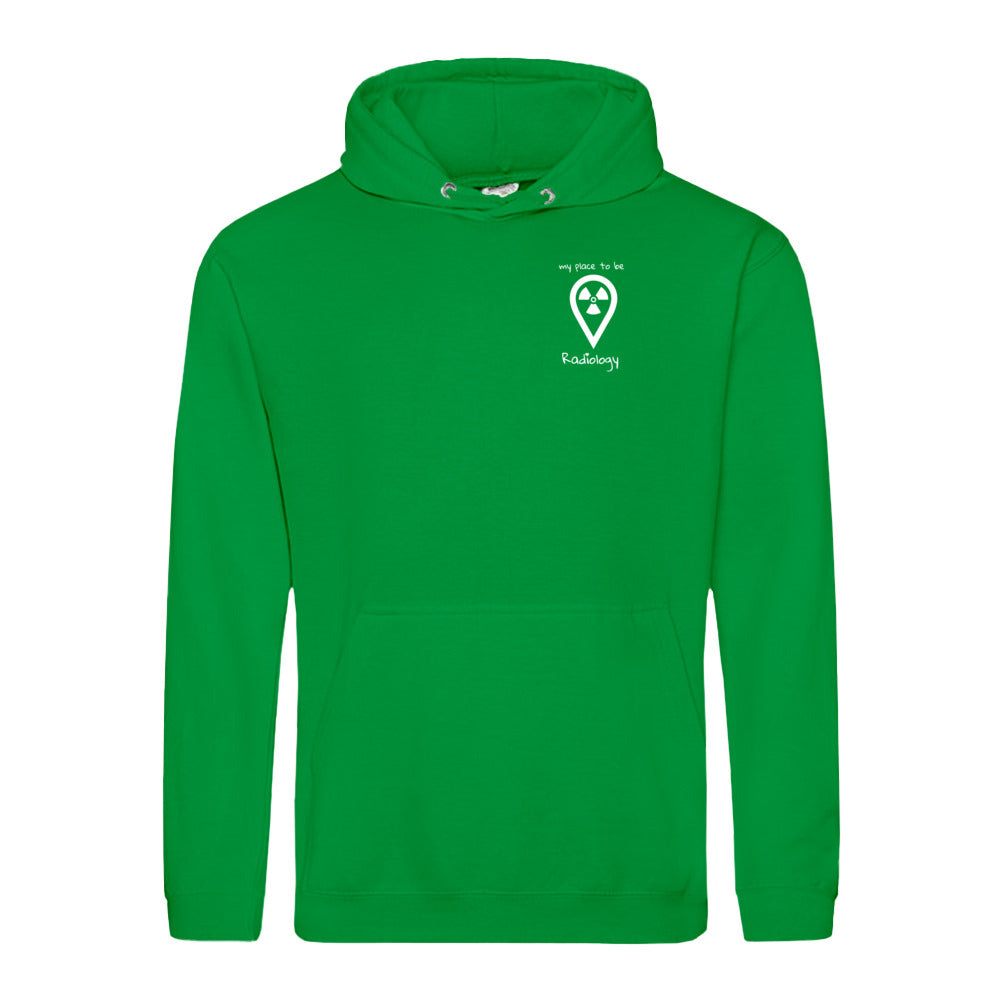 Hoody (Unisex) my place to be Radiology (kleines Logo) - Alles Einstellungssache