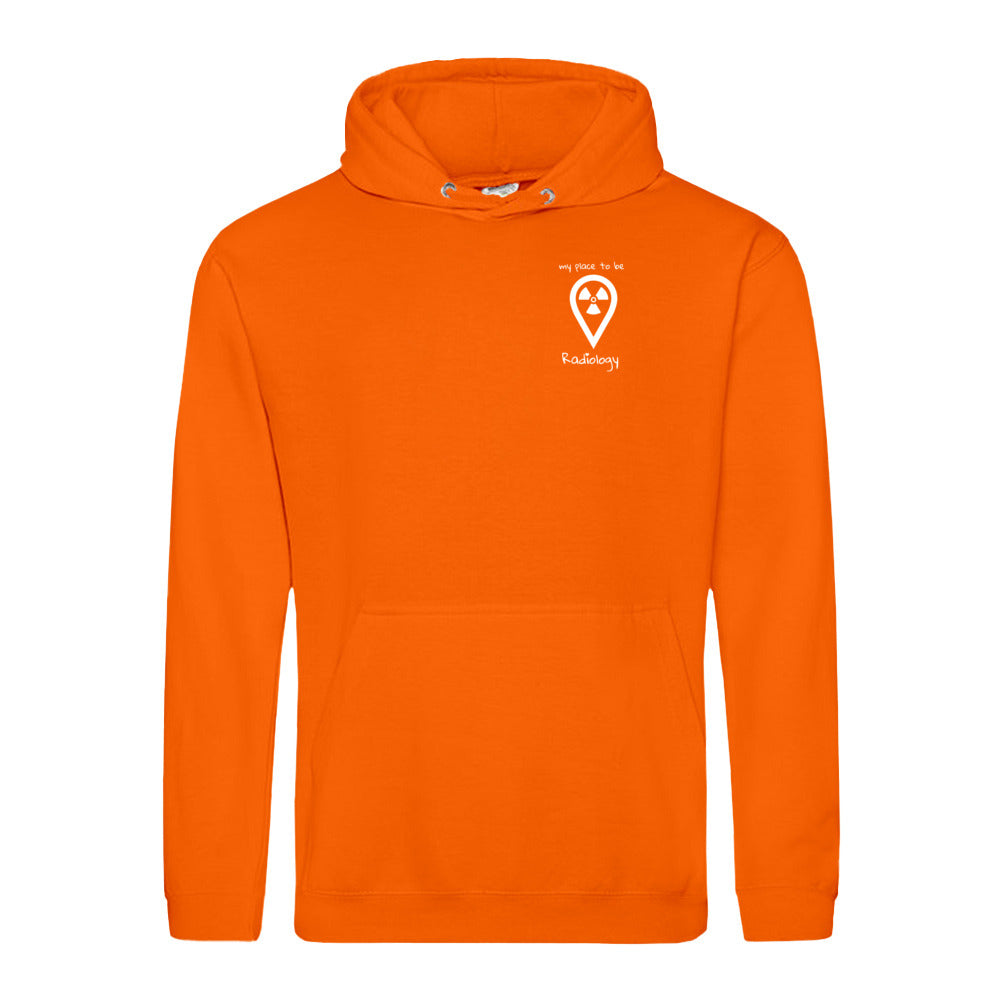 Hoody (Unisex) my place to be Radiology (kleines Logo) - Alles Einstellungssache