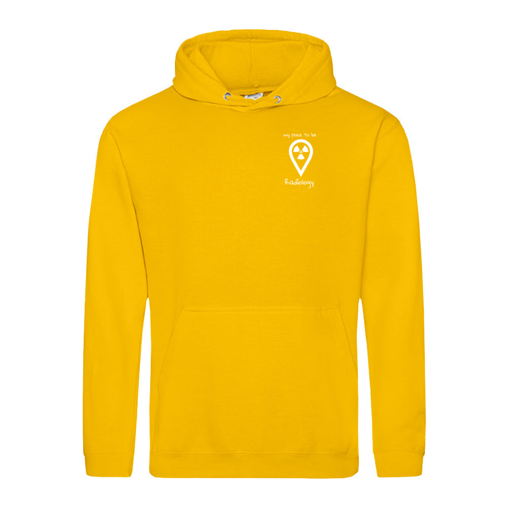 Hoody (Unisex) my place to be Radiology (kleines Logo) - Alles Einstellungssache