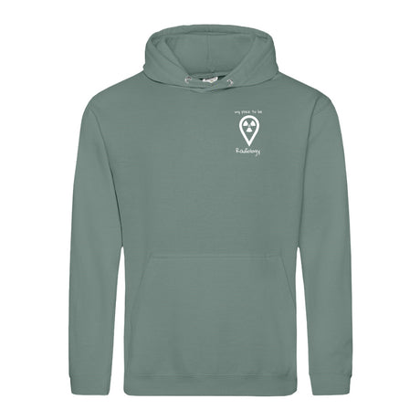 Hoody (Unisex) my place to be Radiology (kleines Logo) - Alles Einstellungssache
