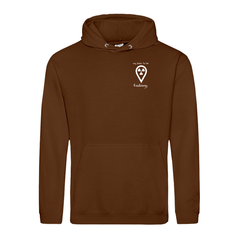 Hoody (Unisex) my place to be Radiology (kleines Logo) - Alles Einstellungssache