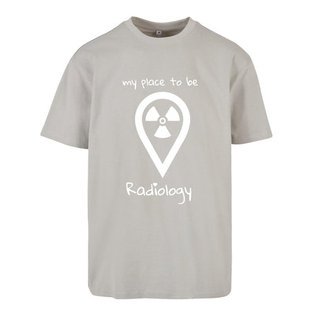 Oversized T-Shirt (Damen) - my place to be Radiology (großes Logo) - Alles Einstellungssache
