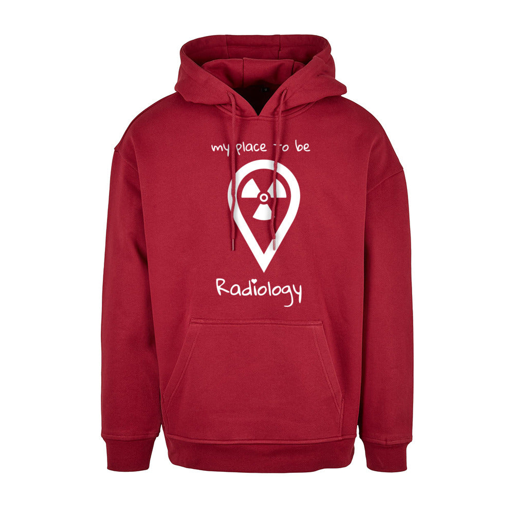Basic Oversize Hoodie (Herren) - my place to be Radiology - Alles Einstellungssache