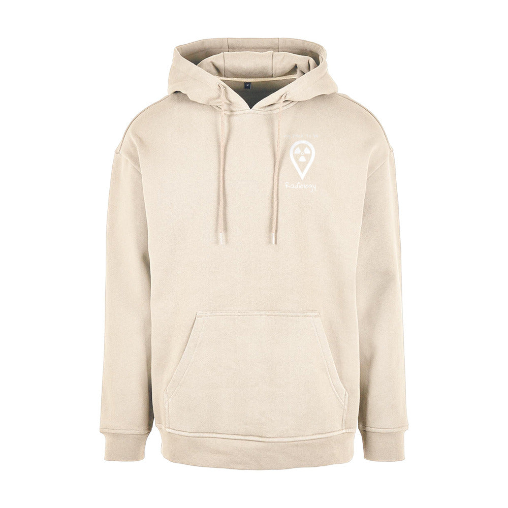 Basic Oversize Hoodie (Herren) - my place to be Radiology  (kleines Logo) - Alles Einstellungssache