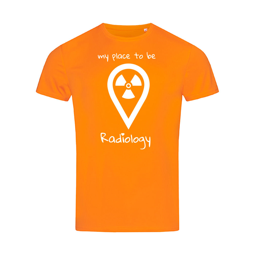 Sport T-Shirt (Herren) - my place to be Radiology (großes Logo) - Alles Einstellungssache