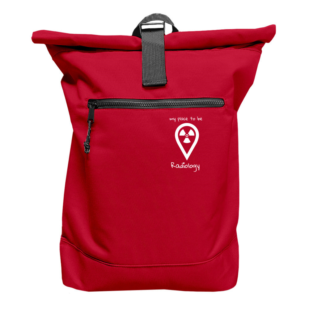 Rucksack mit Laptopfach - my place to be Radiology (kleines Logo) - Alles Einstellungssache