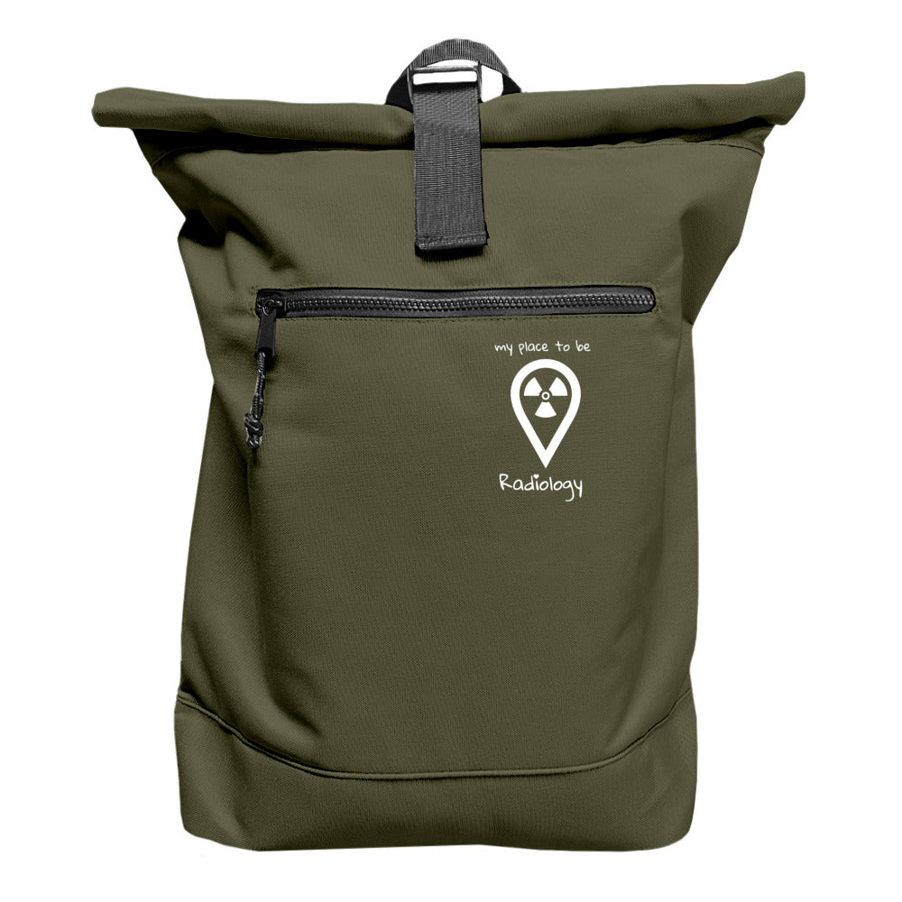 Rucksack mit Laptopfach - my place to be Radiology (kleines Logo) - Alles Einstellungssache