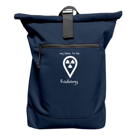Rucksack mit Laptopfach - my place to be Radiology (großes Logo) - Alles Einstellungssache