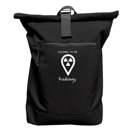 Rucksack mit Laptopfach - my place to be Radiology (großes Logo) - Alles Einstellungssache