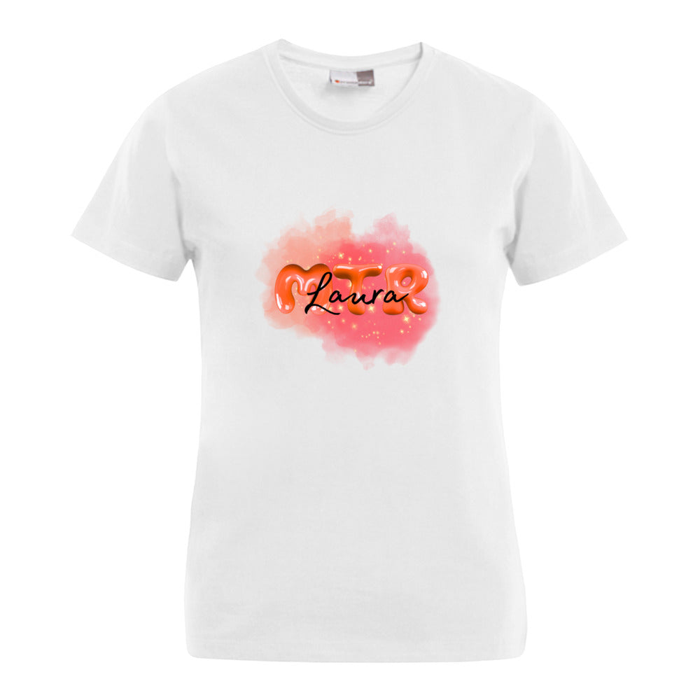 ROT MTR Laura oder dein Name -LOGO groß- T-Shirt - Alles Einstellungssache