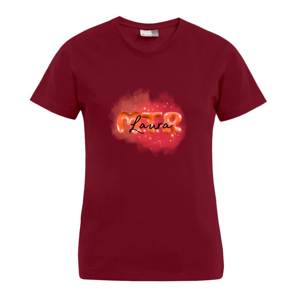 ROT MTR Laura oder dein Name -LOGO groß- T-Shirt - Alles Einstellungssache