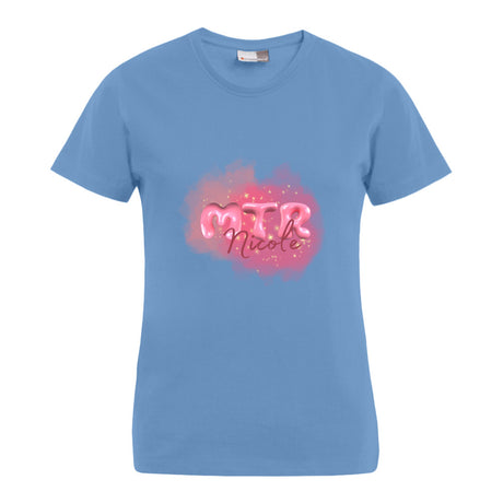 Pink MTR Nicole oder dein Name -LOGO groß- T-Shirt - Alles Einstellungssache