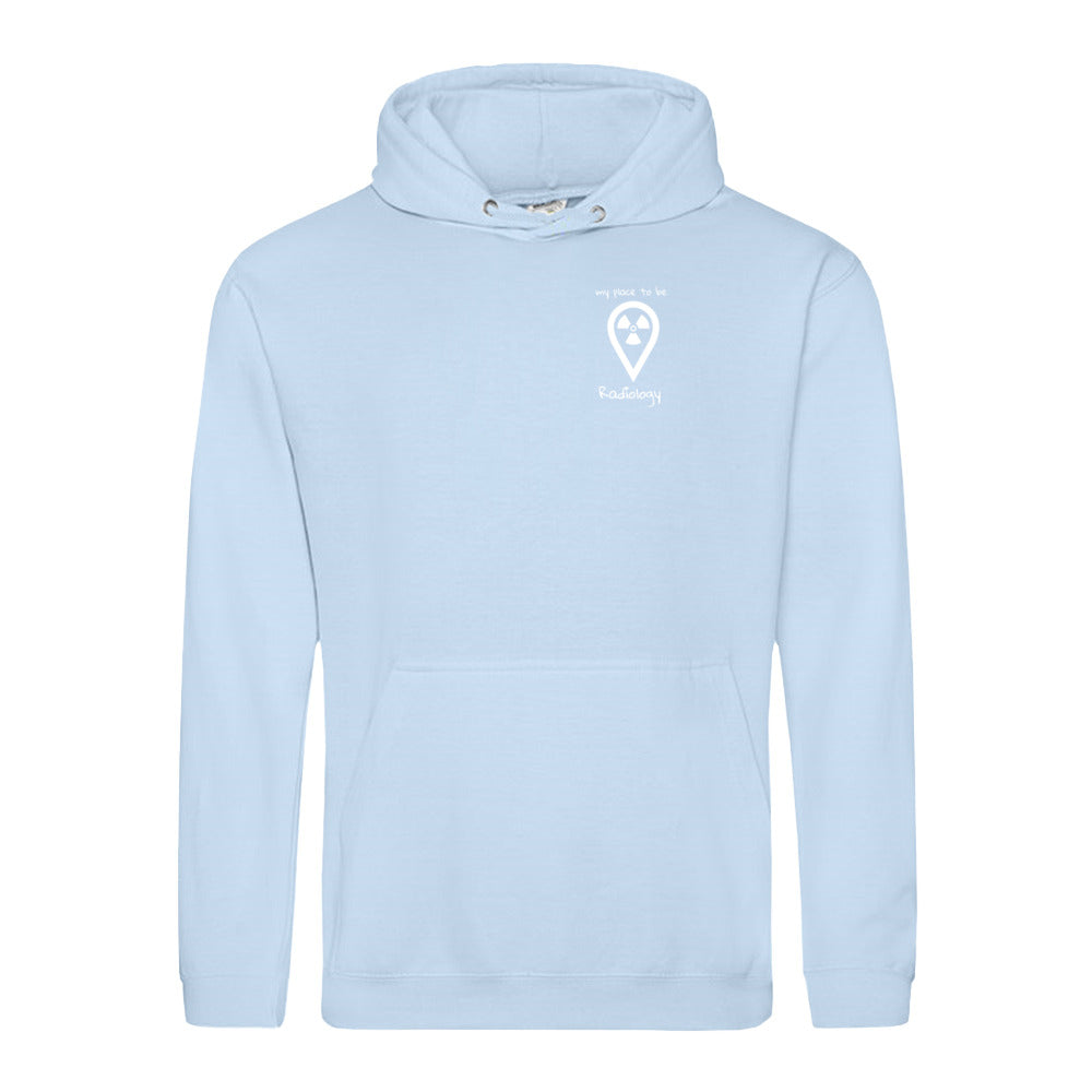 Hoody (Unisex) - my place to be Radiology (kleines Logo)