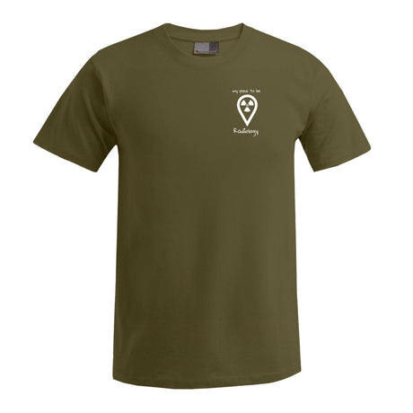T-Shirt (Herren) - my place to be Radiology (kleines Logo)