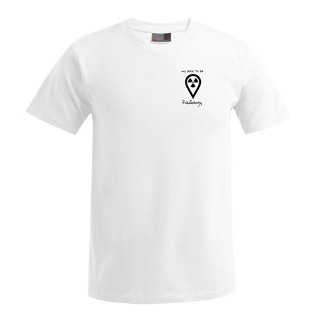 T-Shirt (Herren) - my place to be Radiology (kleines Logo)