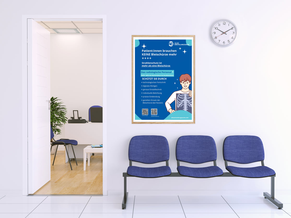 Poster: Bye Bye Bleischürze kompakt - Alles Einstellungssache