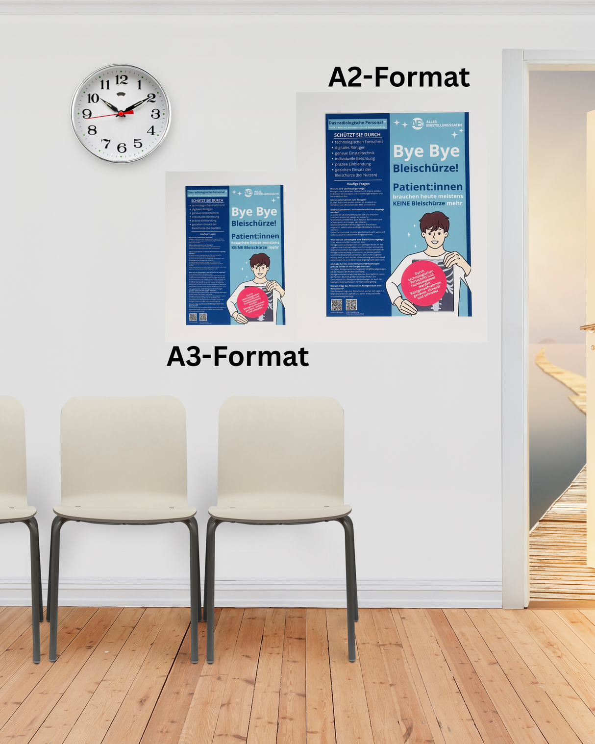 Aufklärung Poster - Röntgen - Patienteninformation - Informationspflicht erfüllt - Alles Einstellungssache