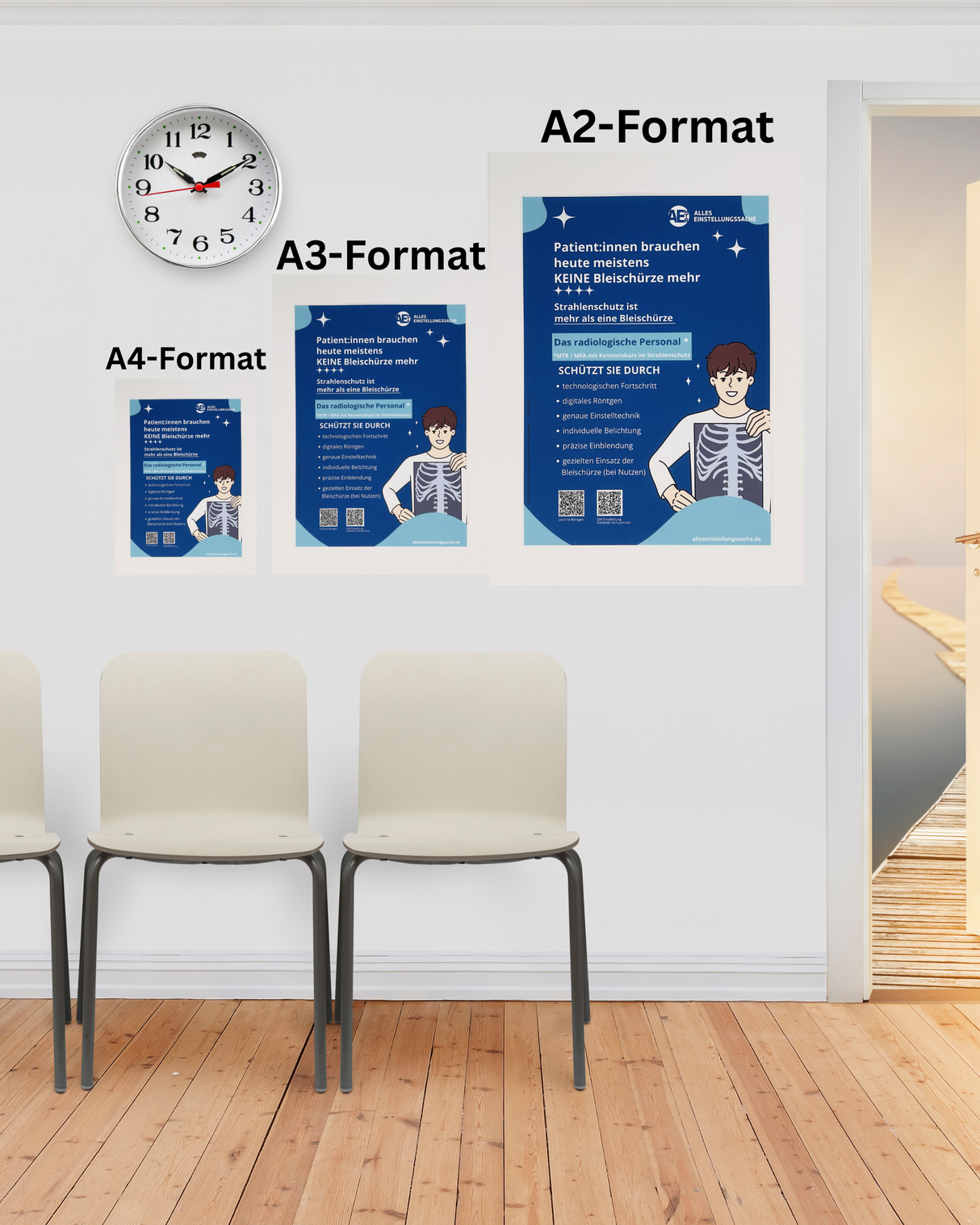 Röntgen Patienten-Info-Poster – kompakt – Deutsch - Alles Einstellungssache
