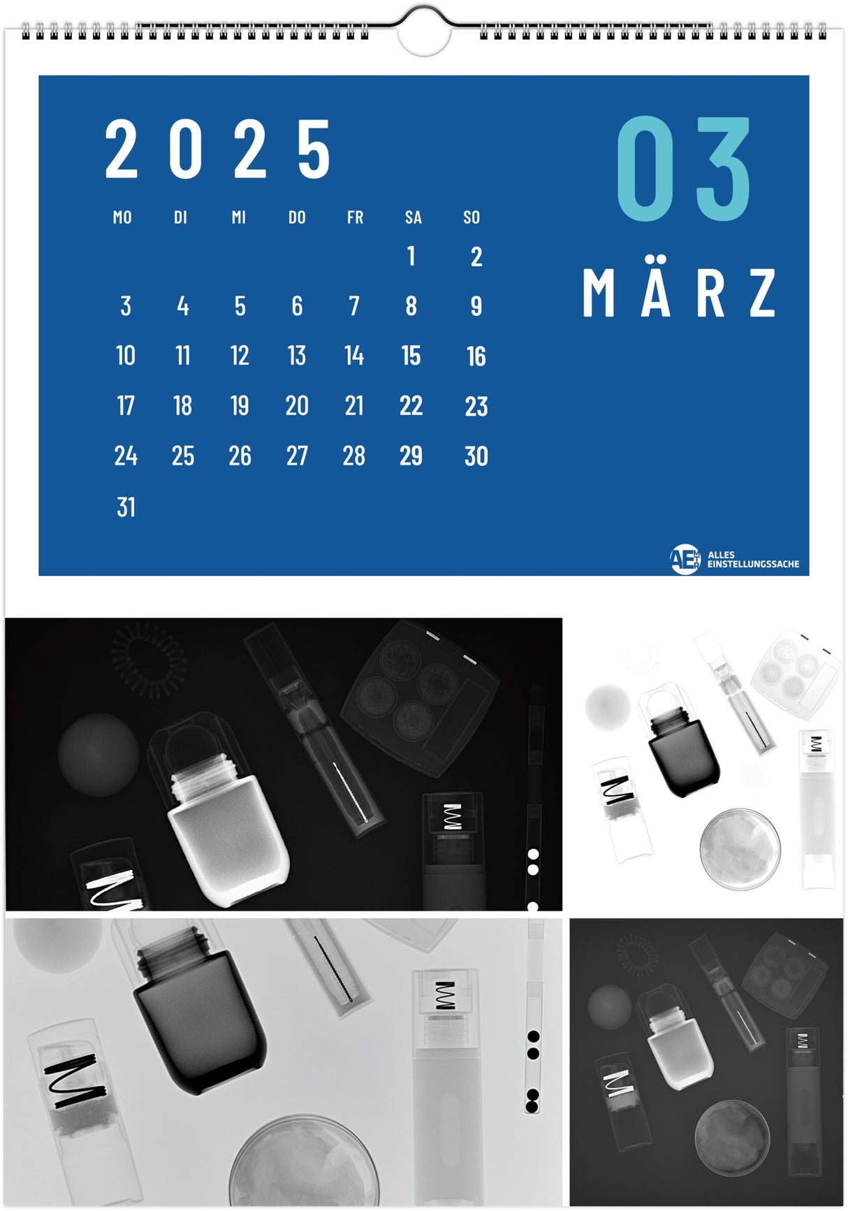Röntgenkalender 2025 - Alles Einstellungssache