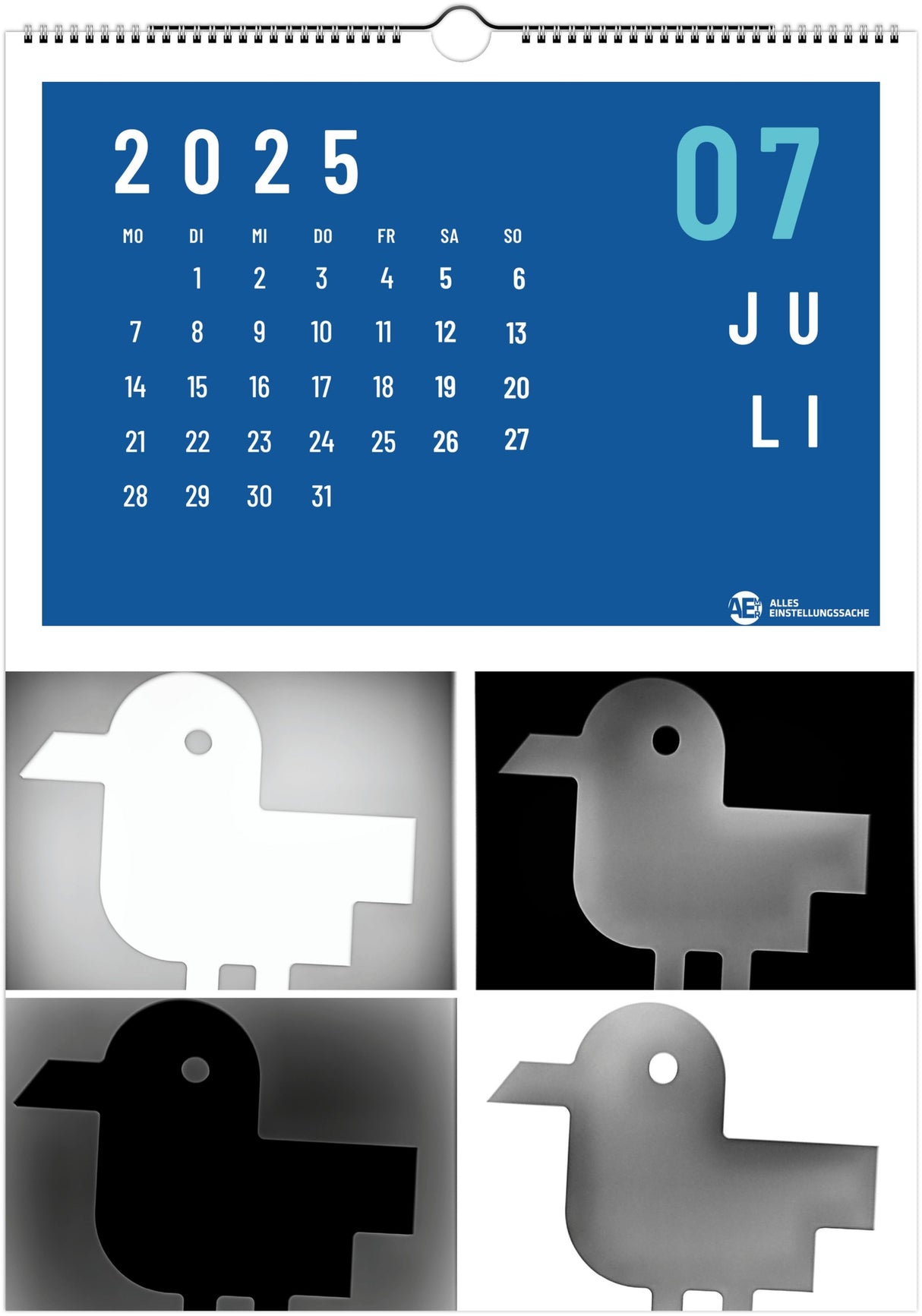 Röntgenkalender 2025 - Alles Einstellungssache