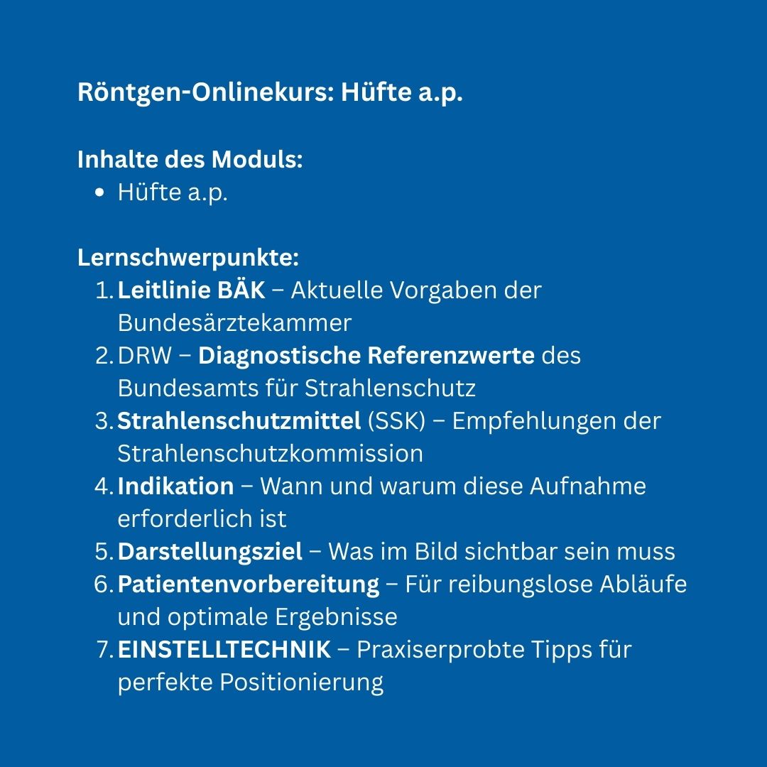 Onlinekurs: Hüfte a.p. - Alles Einstellungssache 