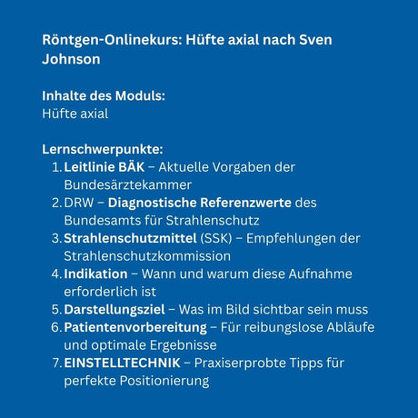 Onlinekurs: Hüfte axial