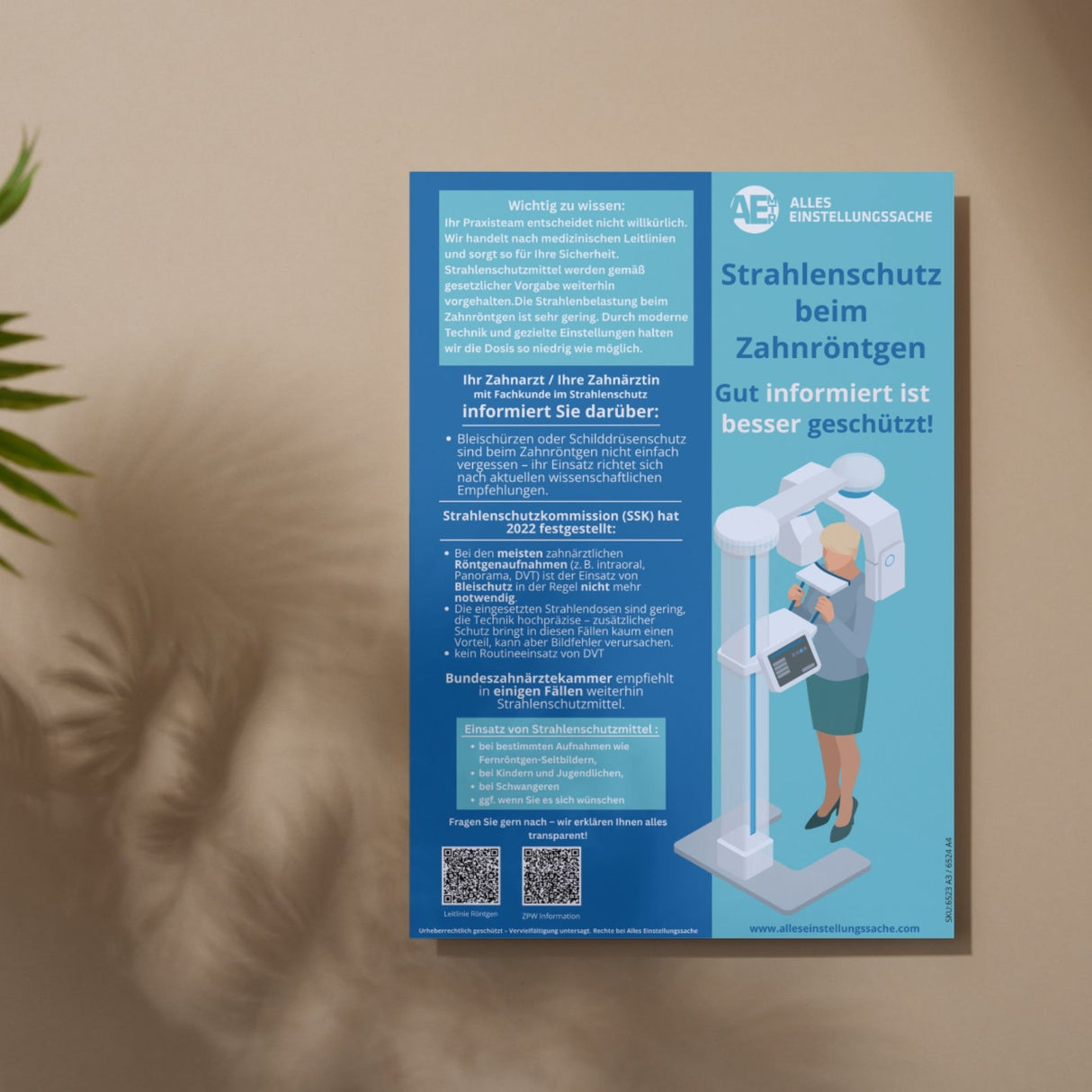 Für Zahnärzte I Strahlenschutz beim Zahnröntgen / DVT - Gut informiert ist besser geschützt
