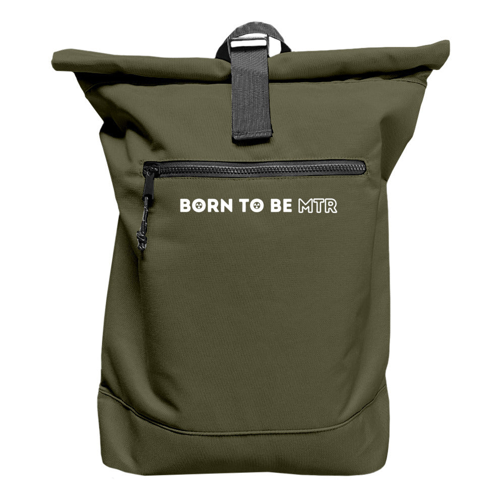Rucksack mit Laptopfach- BORN TO BE MTR (horizontales Logo) - Alles Einstellungssache 