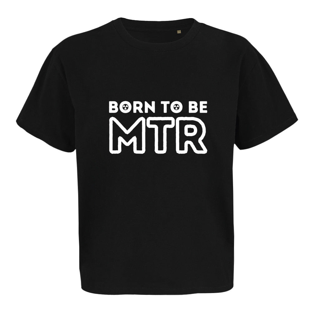 Oversized kürzer geschnitten T-Shirt (Damen)BORN TO BE MTR (großes Logo)