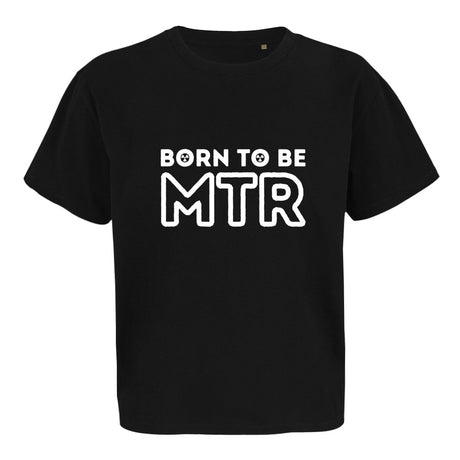 Oversized kürzer geschnitten T-Shirt (Damen)BORN TO BE MTR (großes Logo) - Alles Einstellungssache 