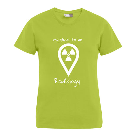 my place to be Radiology (großes Logo) T-Shirt (Damen) - Alles Einstellungssache 