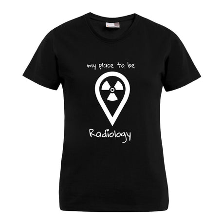 my place to be Radiology (großes Logo) T-Shirt (Damen) - Alles Einstellungssache 