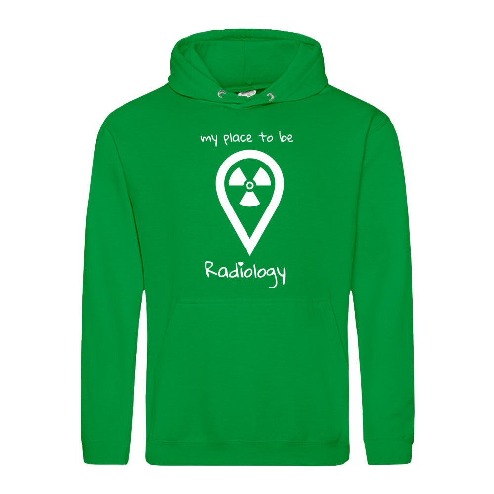 Hoody (Unisex) my place to be Radiology - Alles Einstellungssache 