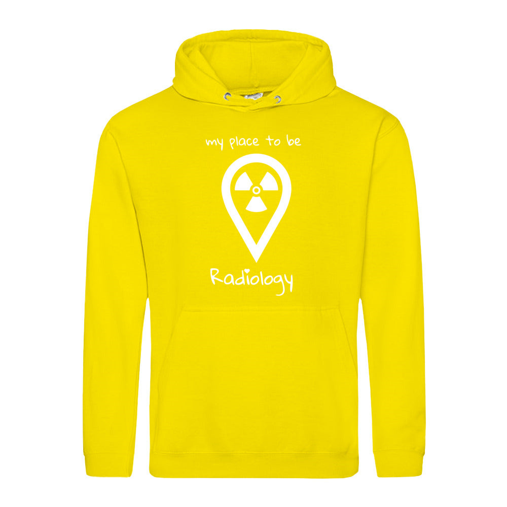 Hoody (Unisex) my place to be Radiology - Alles Einstellungssache 