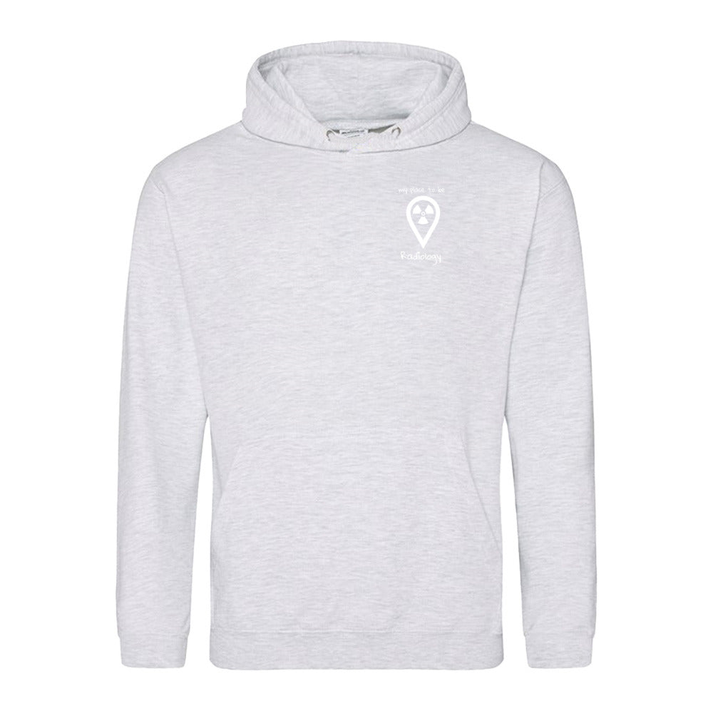 Hoody (Unisex) my place to be Radiology (kleines Logo) - Alles Einstellungssache 