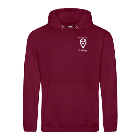 Hoody (Unisex) my place to be Radiology (kleines Logo)