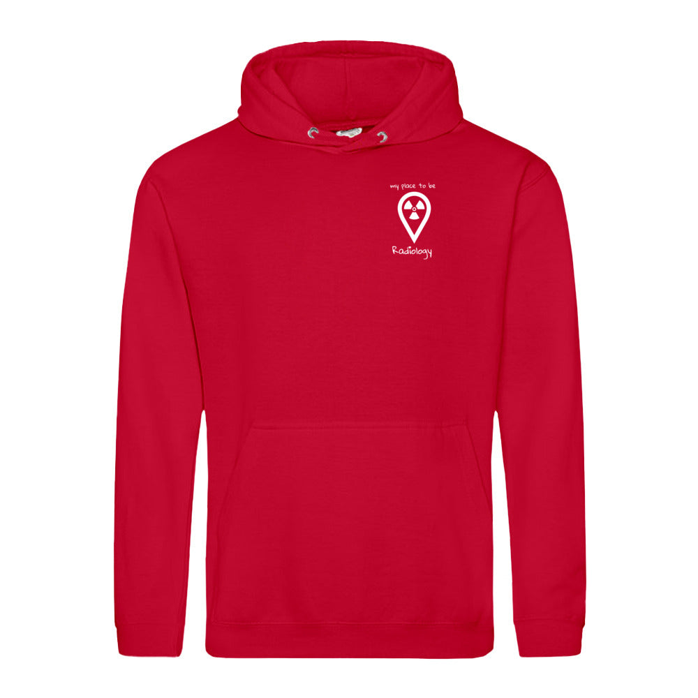 Hoody (Unisex) my place to be Radiology (kleines Logo) - Alles Einstellungssache 