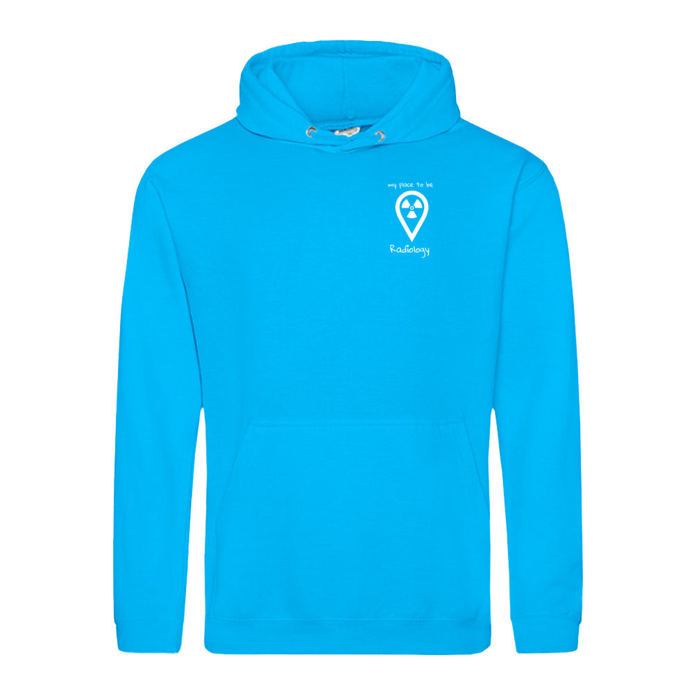 Hoody (Unisex) my place to be Radiology (kleines Logo) - Alles Einstellungssache 