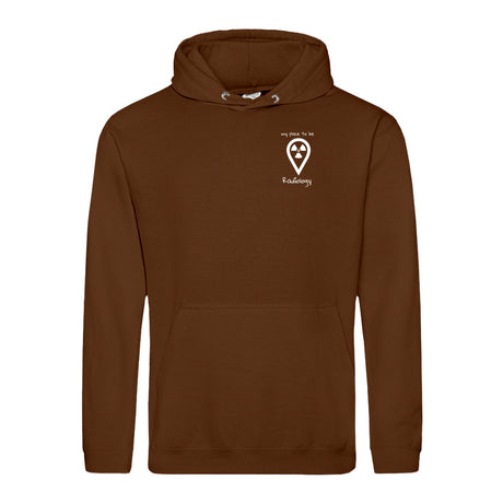 Hoody (Unisex) my place to be Radiology (kleines Logo)