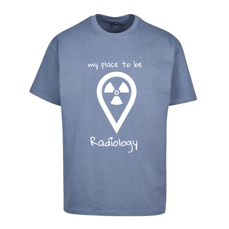 Oversized T-Shirt (Damen) - my place to be Radiology (großes Logo) - Alles Einstellungssache 