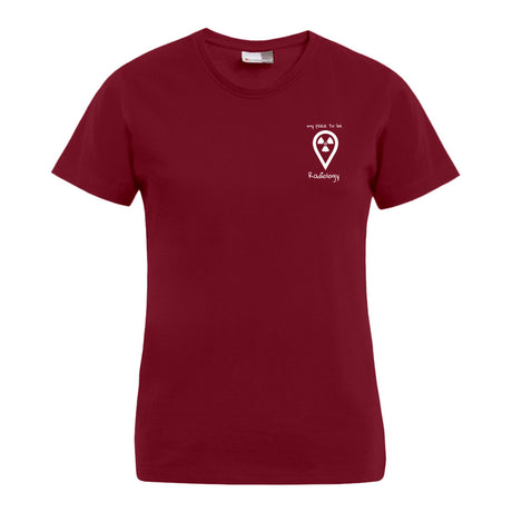 T-Shirt (Damen) - my place to be Radiology (kleines Logo) - Alles Einstellungssache 