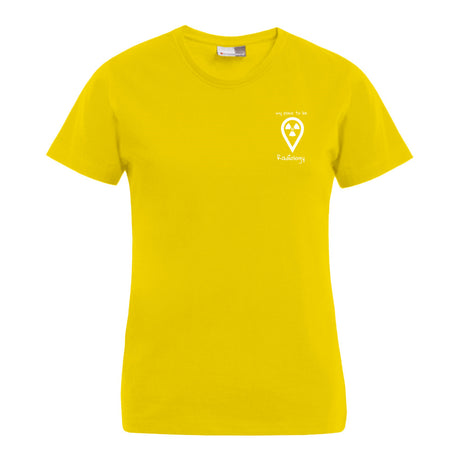 T-Shirt (Damen) - my place to be Radiology (kleines Logo) - Alles Einstellungssache 